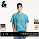 杰克·瓊斯（JACK&JONES）男裝夏季新款精致毛巾繡時(shí)尚扎染亮藍色多巴胺短袖T恤225301155 C47亮藍色 常規 S （170）
