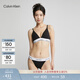 Calvin Klein內衣【摩登引力帶】女ck無(wú)鋼圈軟支撐三角杯文胸 QF5650001-太空黑 M