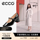 愛(ài)步（ECCO）瑪麗珍鞋女鞋 倪妮同款高跟鞋淺口單鞋 型塑290963 黑色29096301001 38