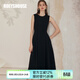 ROEYSHOUSE羅衣優(yōu)雅簡(jiǎn)約無(wú)袖連衣裙新款春裝女高級感氣質(zhì)大擺禮服裙子09928 黑色 M （建議拍前聯(lián)系客服確認哦）