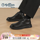 金利來(lái)（Goldlion）男靴冬季新品男鞋保暖棉鞋男厚底加絨靴子工裝靴商務(wù)休閑皮鞋 黑色 39