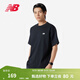NEW BALANCE NB官方夏季男款運動(dòng)休閑百搭純色打底圓領(lǐng)上衣短袖T恤 BK MT41509 M