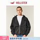 HOLLISTER美式抓絨連帽衛衣開(kāi)衫外套25秋冬男裝322-5451 黑色 XL (180/116A)