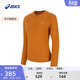 亞瑟士ASICS女子運動(dòng)羊毛長(cháng)袖T恤保暖T恤 2032D405-001 姜黃色 L
