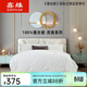 鑫緣 蠶絲被夏涼被空調被100%蠶絲保暖春秋冬被專(zhuān)柜貴族系列ANZB 蠶絲凈重0.8斤 200*230cm真空