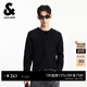 杰克·瓊斯（JACK&JONES）男裝毛衣時(shí)尚百搭簡(jiǎn)約純色經(jīng)典提花直筒圓領(lǐng)針織衫上衣225313013 E40黑色 常規 L （180）