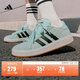 adidas「面包鞋」GRAND COURT BASE 00s休閑低幫板鞋男女阿迪達斯 薄荷綠/黑色/漢玉白   42