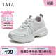 他她（TATA）女鞋新款時(shí)尚休閑鞋女老爹鞋增高運動(dòng)鞋子CP402BM5 白/灰 34