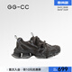 GG-CC【城市棲客】冬季新款潮流復古捆綁老爹鞋女厚底休閑鞋G25X8557 灰色 39