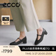 愛(ài)步（ECCO）單鞋女 26年夏季新款輕奢商務(wù)通勤羊皮淺口粗跟高跟鞋 麗芙250613 黑色25061301001 36
