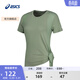 亞瑟士ASICS運動(dòng)T恤女子舒適時(shí)尚瑜伽短袖百搭運動(dòng)上衣 2032C824-300 綠色 L