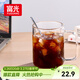 富光高硼硅玻璃杯花茶杯子單層果汁杯牛奶杯帶把帶刻度水杯男女