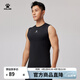 KELME /卡爾美無(wú)袖緊身衣男足球彈力背心夏季跑步透氣排汗訓練健身衣 黑色 XL 180