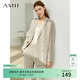 AMII女裝2026職業(yè)西服套裝女夏季新款休閑外套時(shí)尚西裝兩件套 卡其(西裝) S (155)