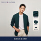 Tommy Hilfiger【純羊毛】秋冬男裝商務(wù)休閑青年棒球領(lǐng)羊毛衫針織開(kāi)衫外套