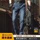 龍牙六代龍牙隱鋒者cordura戰術(shù)通勤修身/直筒牛仔褲加強版舒適戶(hù)外男 中藍色(直筒版) 38 175/96C（高175重165-180）