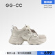 GG-CC【星河物種】秋季新款潮流復古厚底老爹鞋女運動(dòng)休閑鞋子G25X8632 米色 37