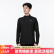 耐克(NIKE)男長(cháng)袖方領(lǐng)T恤 運動(dòng)休閑 經(jīng)典簡(jiǎn)約 DD4757-010 黑色L