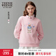 Teenie Weenie小熊女裝衛衣秋季圓領(lǐng)簡(jiǎn)約學(xué)院風(fēng)休閑時(shí)尚上衣 粉色 S (160)