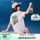 Skechers斯凱奇哆啦A夢(mèng)聯(lián)名款 男女童夏季透氣限定短袖L325K085