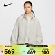 耐克女子連帽跑步運動(dòng)長(cháng)袖夾克防風(fēng)舒適按扣調節透氣口袋運動(dòng)夾克 IO0251-047 M