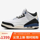 Jordan男子休閑鞋喬丹AJ3 防滑耐磨JORDAN 3運動(dòng)鞋HV8571-100白藍黑43