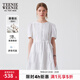 Teenie Weenie小熊女裝白色連衣裙夏季少女感蕾絲短裙子 白色 S