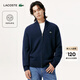 LACOSTE法國鱷魚(yú)男裝25秋冬新款拉鏈羊毛毛衣針織衫|AH5181 166/藏青色 M 4