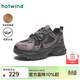 熱風(fēng)（Hotwind）【商場(chǎng)同款】輕便透氣老爹鞋通勤女鞋春秋復古增高厚底運動(dòng)鞋女 100黑紫 38 240mm