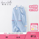 戴維貝拉（DAVE＆BELLA）夏款新品新生兒服裝嬰兒連體衣女寶寶哈衣 天藍色DBW14173-2 90cm （建議身高80-90cm）