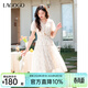 LAGOGO法式收腰碎花連衣裙女拉谷谷2025春夏新款洋氣顯瘦度假裙 混色 M