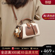 CALWAN KEODH包包女春夏高級感真皮單肩手提枕頭包2026新款時(shí)尚百搭女包斜挎包 【白桃奶蓋】時(shí)尚百搭真皮單肩實(shí)用走心女生閨蜜 小眾簡(jiǎn)約通勤包