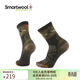 SMARTWOOL新品徒步輕量減震印花短筒襪戶(hù)外襪美利奴羊毛襪運動(dòng)襪2737 木炭黑003 L（適合腳碼42-45）