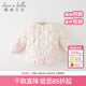 戴維貝拉（DAVE＆BELLA）兒童羽絨服輕薄嬰兒秋冬寶寶上衣女孩外套女童羽絨內膽小童服飾 小兔印花【DB4223467】 120 cm（建議身高110-120cm）