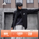 adidas拒水加絨內膽三合一連帽外套男女秋冬阿迪達斯官方輕運動(dòng)   黑色   XL