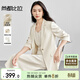 尚都比拉職場(chǎng)通勤西裝套裝女堆堆袖西服外套+雙肩帶吊帶裙兩件套免搭配