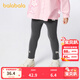 巴拉巴拉童裝兒童打底褲女寶寶長(cháng)褲褲子秋季新款褲子彈力舒適百搭可愛(ài) 中灰20410 120