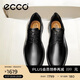 愛(ài)步（ECCO）男士商務(wù)皮鞋 通勤德比鞋舒適正裝鞋 S 輕巧混合520324 黑色41 HL