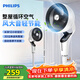 飛利浦交流電機風(fēng)扇空氣循環(huán)扇3D搖頭電風(fēng)扇落地扇家用臺式兩用落地電扇柔風(fēng)靜音凈化風(fēng)扇 ACR2441CFD
