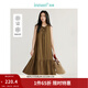 茵曼（INMAN）【涼感亞麻】法式無(wú)袖背心連衣裙女2025年春夏季新品系帶娃娃裙 咖啡色 S