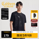 卡賓（CABBEEN）【中國風(fēng)元素】窗花閃暗紋T恤親膚舒適涼感短袖個(gè)性百搭國潮 煤黑色01 L /175/50