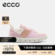 愛(ài)步（ECCO）板鞋女 時(shí)尚潮流百搭經(jīng)典軟面舒適休閑運動(dòng)鞋女鞋 街頭209713 玫瑰粉/白色/冰紫粉/裸色20971361671 37 (235mm)