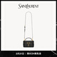 YSL圣羅蘭 女士GABY VANITY BAG 羊皮革肩帶手拿包 黑色 U