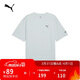 彪馬PUMA寬松運動(dòng)休閑風(fēng)短袖T恤男子春夏Logo印花上衣681291 M