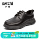 沙馳男鞋男款工作鞋男士鞋子時(shí)尚水牛皮個(gè)性時(shí)髦休閑皮鞋 黑色（402342329Z-2） 41 歐碼（國碼42）
