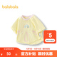 巴拉巴拉嬰兒t恤寶寶上衣女童衣服男童短袖夏裝可愛(ài)萌趣 奶黃30104 100