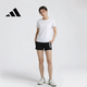 阿迪達斯時(shí)尚潮流運動(dòng)透氣舒適女裝休閑運動(dòng)跑步短褲GP5566 黑色 L