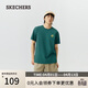 斯凱奇（Skechers）夏季男女同款時(shí)尚T恤衫透氣寬松圓領(lǐng)休閑短袖L226U044