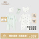英氏（YEEHOO）新生兒衣服禮盒套裝初生嬰兒男女寶寶禮物滿(mǎn)月服純棉新生禮盒送禮 熊貓小滾滾【6件套-精梳棉】 66cm