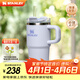 STANLEY保溫杯水杯巨無(wú)霸吸管杯大容量杯子保溫保冷時(shí)尚居家戶(hù)外男女禮物 【熱銷(xiāo)色系】露水藍- 591ml